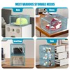 SCAVATA Hat Organizer Box, Stackable Clear Baseball Caps Holder Box
