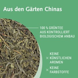 Weltecke Sencha Organic Green Tea 300 g Loose Fresh Controlled & Bottled in Germany Organic Green Tea with Mild Tart Aroma Organic Green Tea with Caffeine Naturally Vegan