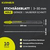 KIRNER Jigsaw Blades Wood Pack of 10 [Up to 5x