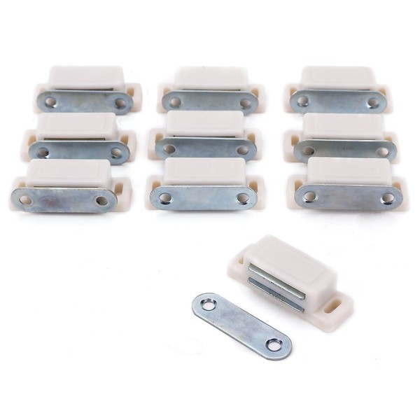 10x Heavy Duty Cupboard Cabinet Door Magnetic Catch Latch Home Furniture Kitchen Wardrobe 6KG PULL STRONG 45mm