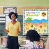 Summer Beach Bulletin Board Decorations Set Flip Flop Paper Cutouts