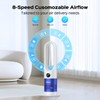 Senmeo Bladeless Fan, 26" Bladeless Tower Fan with Remote, 8
