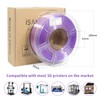 iSANMATE Dual Color Filament Silk PLA, 3D Printer Filament Silk