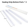 AmazerBath 3PCS Shower Door Bottom Seal for 1/4 Inch Glass