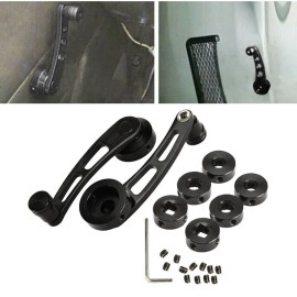 Ironwalls PAIR Black Window Winder Crank Car Manual Door Handle For Honda Civic