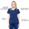 Dagacci Medical Uniform Women's Scrub Set 4-Way Stretch Y-Neck Stitch