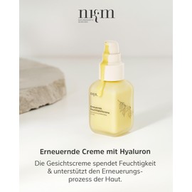 nkm nkm Naturkosmetik Mnchen Renewing Moisturizer  50ml  Face Cream with Hyaluronic Acid  Moisturizes  Vegan  For All Skin Types  Dermatologically Tested