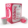 happy coffee medium roast coffee pods, 60 count, notes of