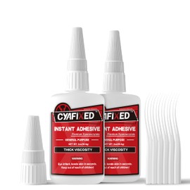CYAFIXED Strong Cyanoacrylate (CA) Super Glue, High Strength Thick Viscosity Instant CA Glue, 4 oz. (113.6 Grams) - CA Glue for Hobby Models, DIY Crafts and Filling Gaps