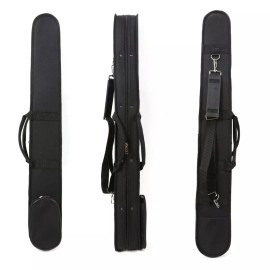 siemonic Double bass bow case for German French Bass Bow 2pcs bow holder with Bag,Straps
