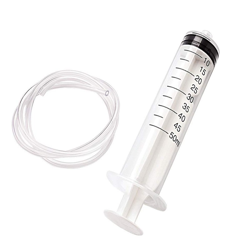 1 Pack 50 ML Syringe for Nutrient Measuring 100cm Tube