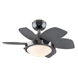 Westinghouse 7224600 Quince LED Ceiling Fan with Light, 24 Inch, Gun Metal