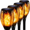 4-Pack Solar Lights Outdoor With Flickering Dancing Flame - Waterproof