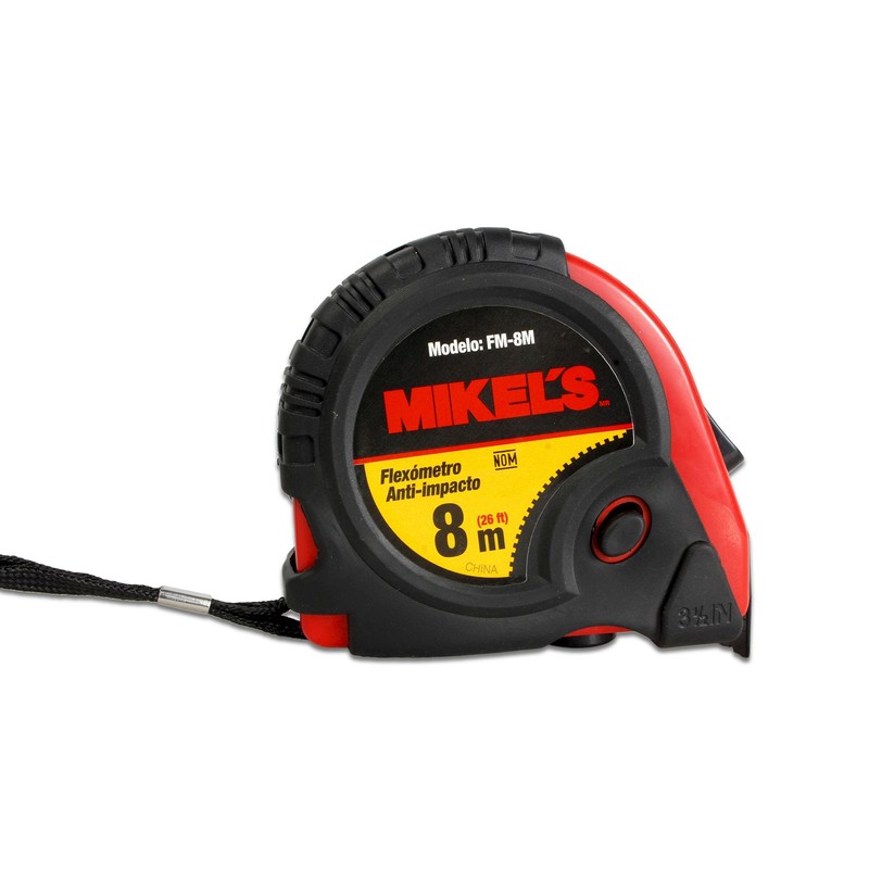 MIKEL'S FM-8M, Flexómetro Anti-Impacto 8 M