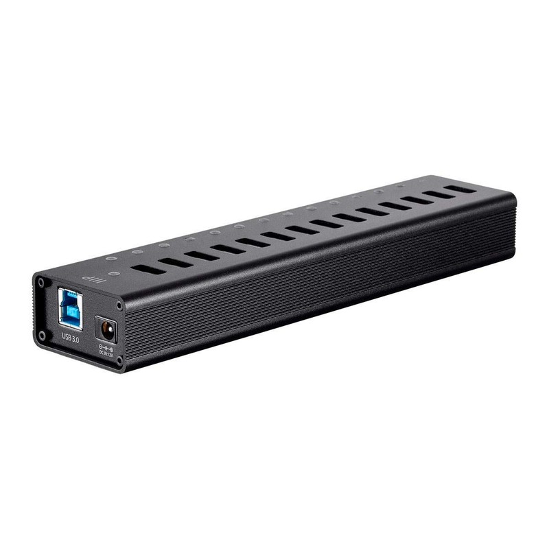Monoprice Powered USB 3.0 Hub - 13-Port, Heavy Duty Aluminum,