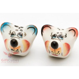 Gzhel mouse Rat porcelain figurine souvenir handmade symbol of New Year 2020