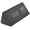 Wooden Digital Alarm Clocks LED Display Temperature Humidity Alarm Clocks