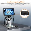 MUSTOOL TOMLOV 7" Lcd Digital Microscope 1200x Coin Magnifier 1080p