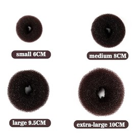 MAQIHAN Kit para Hacer Moños Tipo Donut para El Cabello - Calcetín para Recogidos para Cabello Largo, Soporte para Moño con Pinzas para El Cabello (1 