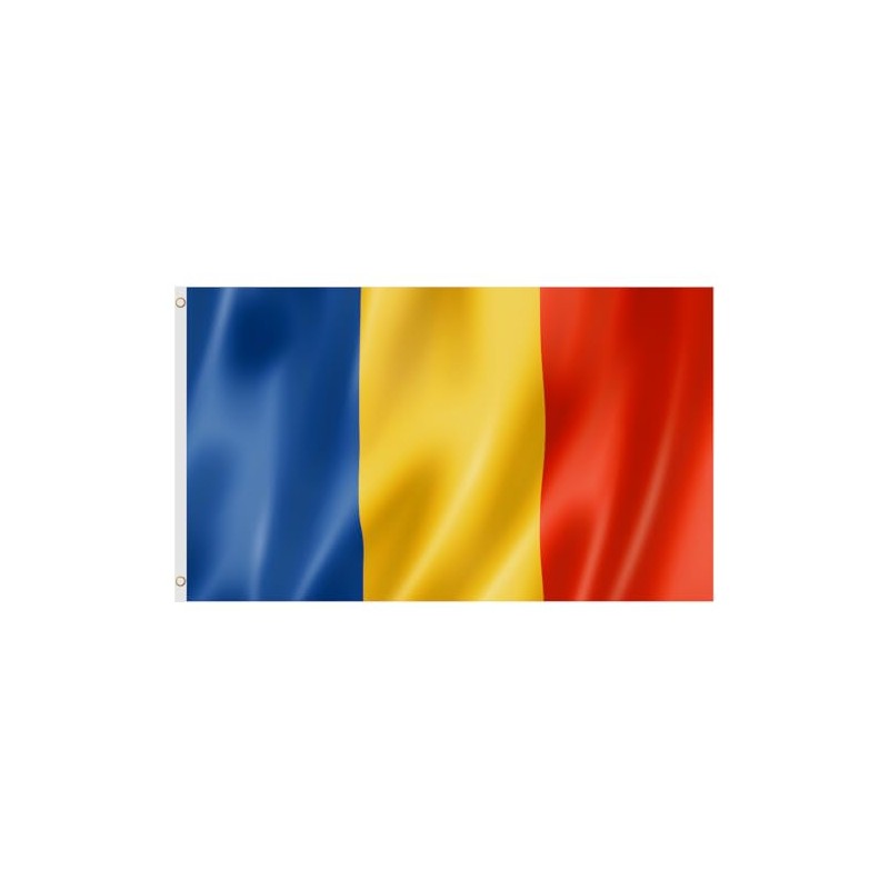 Second Ave Romania Flag 5ft X 3ft Large with Brass