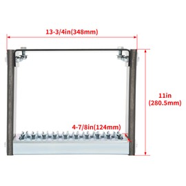HECASA Universal Heavy Duty Cable Step 13" W x 11" H, Truck Bed Ladder, Load Capacity 350lbs, Non-Slip and Friction