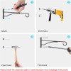 Eyrosa 8" Plant Hangers 6 Pack, Hanging Bracket for Wall
