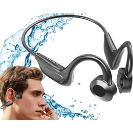 Wireless Bluetooth Bone Conduction Headphones/Earphones, Waterproof Wireless Headphones for Running, Cycling, Gym & Swimming