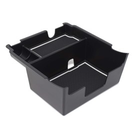 CupHolderHero fits Subaru Crosstrek 2018-2022 and fits Subaru Impreza 2017-2022 Premium Custom Interior Non-Slip Anti Dust Center Console Organizer Tray with Liner Mats, 3-pc Set (White Trim)