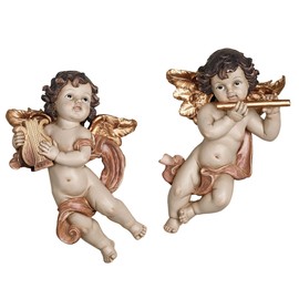 Dulcet Sounds Wall Plaque Set Gold Set of Two