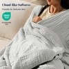 PHF Cooling Muslin Blanket King Size 104"x80", 6-Layer Lightweight Gauze