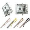 1Pcs Black Metal Bifold Money Clip Bar Wallet Replace Parts