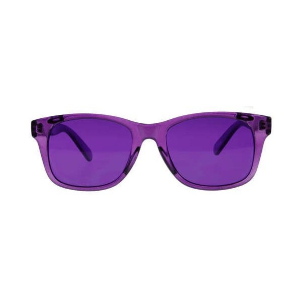 Colored Lens Color Therapy Glasses - Classic Style (Violet)