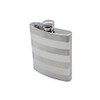 Frascos de licor de calidad superior, Modern Stripe Silver, 236.58ml