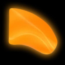 Purrdy Paws 6 Month Supply Soft Nail Caps for Dog Claws Orange Glow-in-The-Dark (Medium)