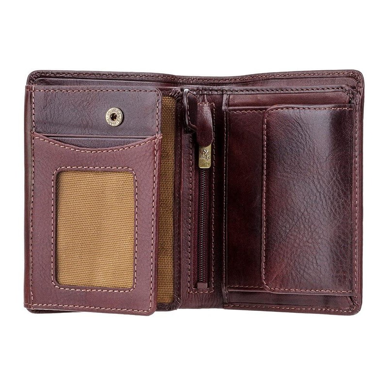 Visconti Tuscany 44 Secure RFID Blocking Genuine Leather Wallet Brown