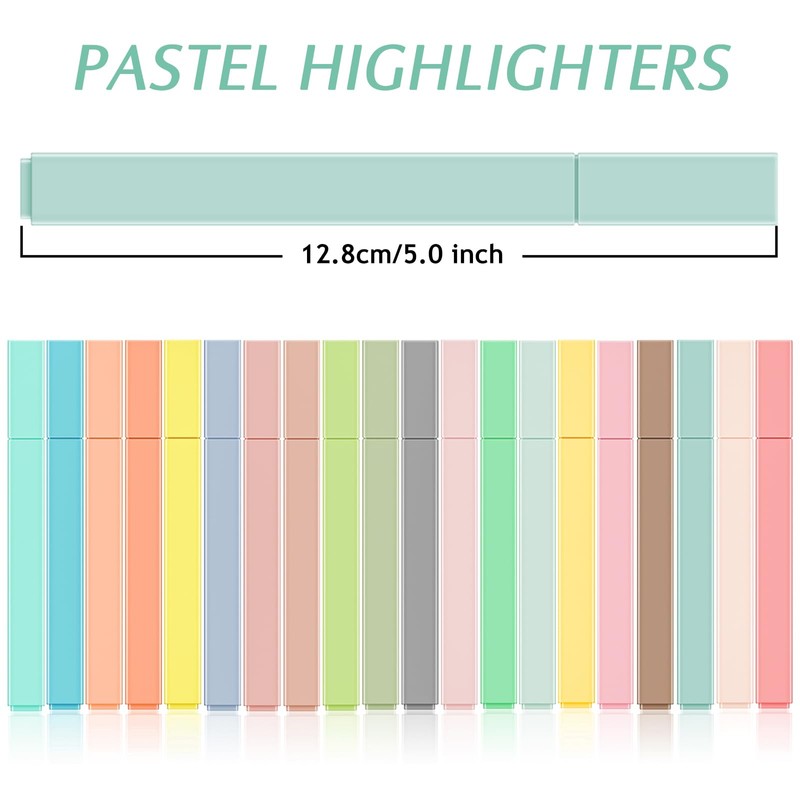 colpart Highlighter Pastel 20 Pieces Highlighter Pen Pens Pastel Bible