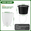 Planterhoma 5 Inch Self Watering Pots for Indoor Plants, 12