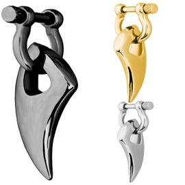 DEWGEM Heavy Ear Hangers for Tunnels - Gold Ear Stretching Kits Dangle Gauges - Men & Women, Sizes 6G, 4G, 2G, 0G