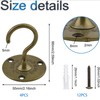 INCREWAY Wall Mount Ceiling Hooks, 4PCS Sturdy Hanging Chandelier Plate