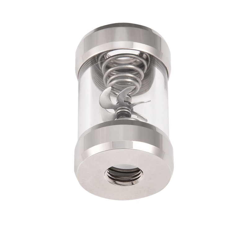 G1/4 Threaded Computer Water Cooling System Flow Meter Indicator Metal