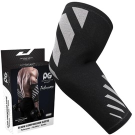 Physix Gear Sport Coderas deportivas de neopreno, las mejores coderas epicondilitis para hombre y mujer, coderas para tendinitis, codo golfista y codo
