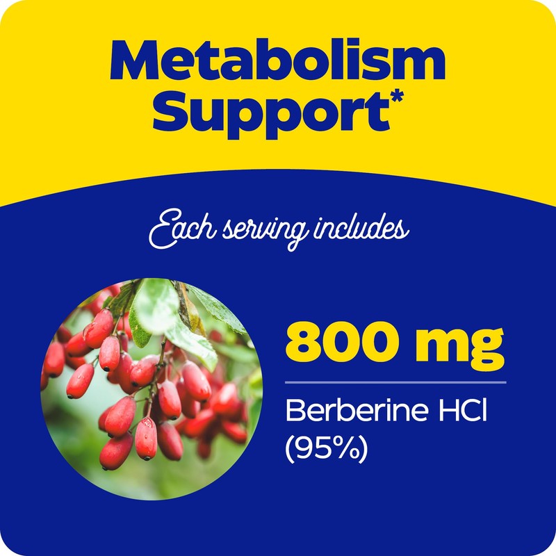 Enzymedica Berberine 800 mg – Vegan Capsules for Metabolic Support