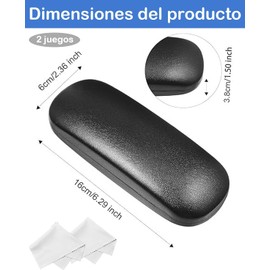4 Piezas Estuche de Lentes, Organizador de Lentes con Paños de Limpieza, Estuche para Lentes Metálico para Viajes y Uso Diario, Protección Durable para Usuarios de Gafas y Coleccionistas
