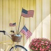 YK Decor Patriotic Garden Stake Rustic Metal American Glory Flag