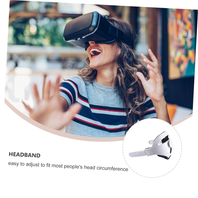 KOMBIUDA Vr Headset Headband Accessories Comfortable Head Cushion Non-Slip Rotating