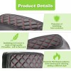 21ST Red Diamond Stitching Leather Saddlebag Lid Covers for Harley