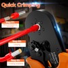 Preciva Ferrule Crimping Tool Kit, Hexagonal Ferrule Crimper AWG23-10/0.25-6mm² with