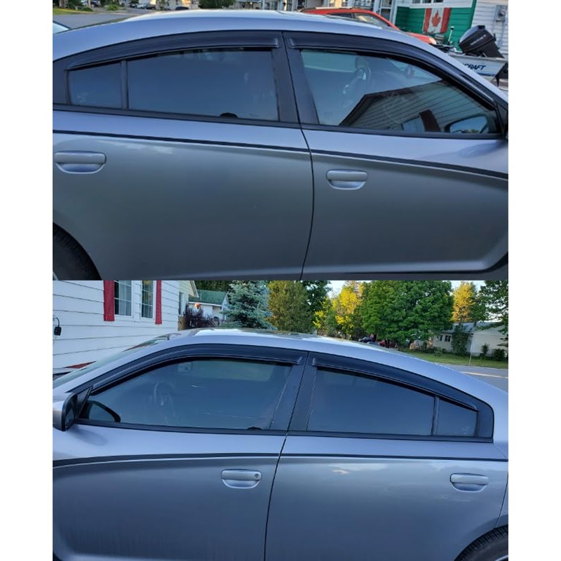 Smoke Tinted Window Sun Rain Visors Vent Guard Wind Deflector