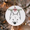 Minimal Dog Christmas Ornament:_#10 American Akita