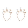 Lurrose 2PCS Star Headbands for Women Glitter Star Headband Star